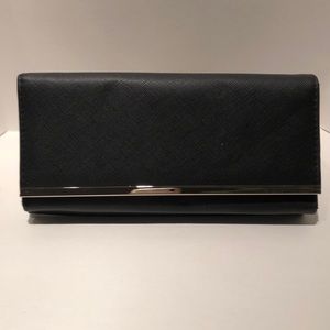 Black wallet with RFID protection 8” x 3.5”